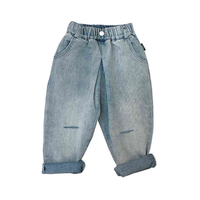 Enfant en bas âge garçons jean mode coréenne trous de haute qualité Denim pantalon pour garçon 2 3 4 5 6 7 ans bébé garçon printemps automne pantalon 2020 G1220