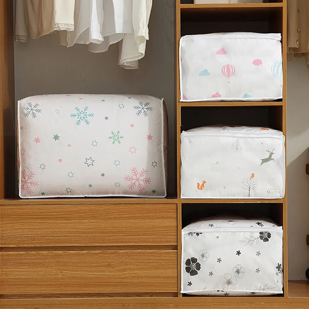 Sacos dobráveis ​​do armazenamento do dobrável saco do organizador para o roupa do armário respirável da bagagem do travesseiro da cobertura do vestuário