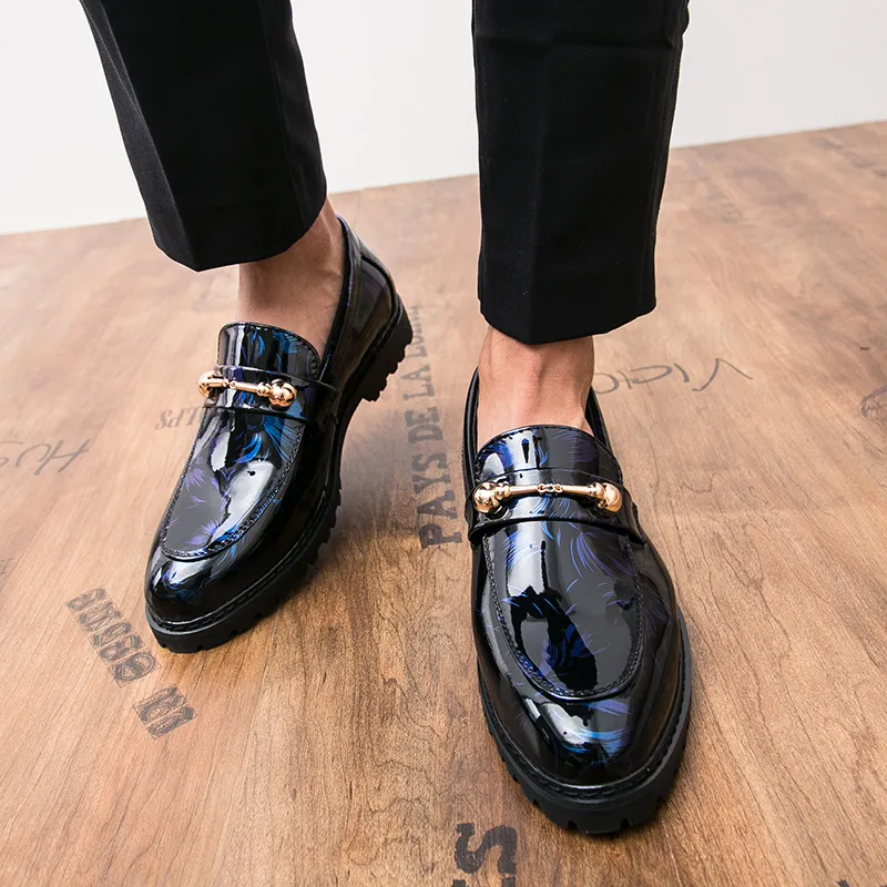 Merk Schoenen Hoge Kwaliteit Slippers Party Designer Heren nieuwe 2021 Luxe slijtvaste mode casual lederen mannen formeel