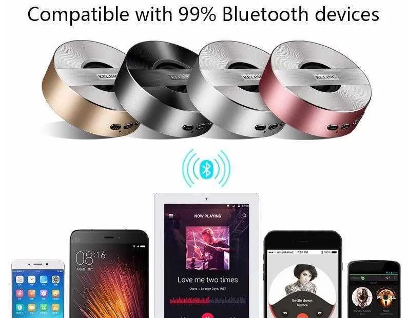 A5 Mini Wireless Bluetooth Speaker Portable Notebook Subwoofer Högtalare Musik MP3 Bass Stereo Högtalare för telefon Laptop Bilhögtalarebil
