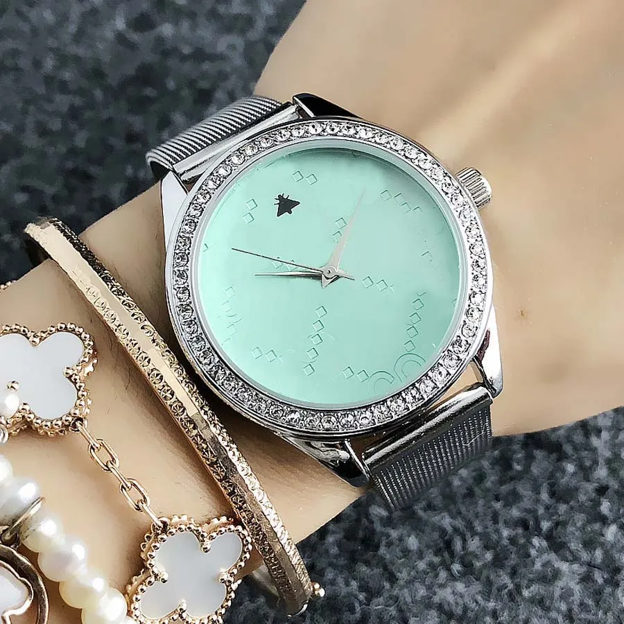 Популярные повседневные кварцевые наручные часы лучшего бренда для женщин и девочек с металлическим стальным ремешком, часы G56230a