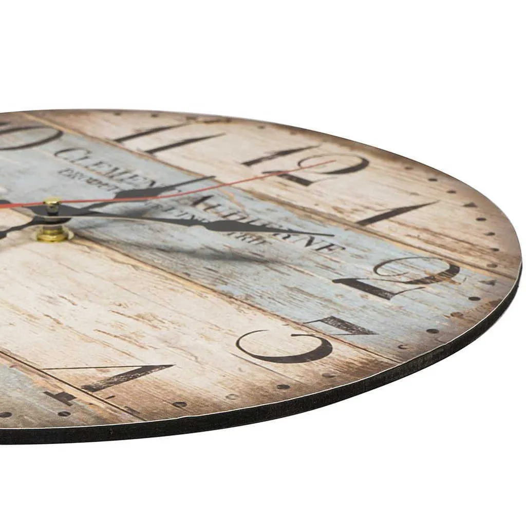 30 cm/12 Zoll leise, nicht tickende Holz-Wanduhr, batteriebetrieben, dekorative Quarzuhr für Wohnzimmer, Schlafzimmer, Zuhause, rustikale Dekoration 210724