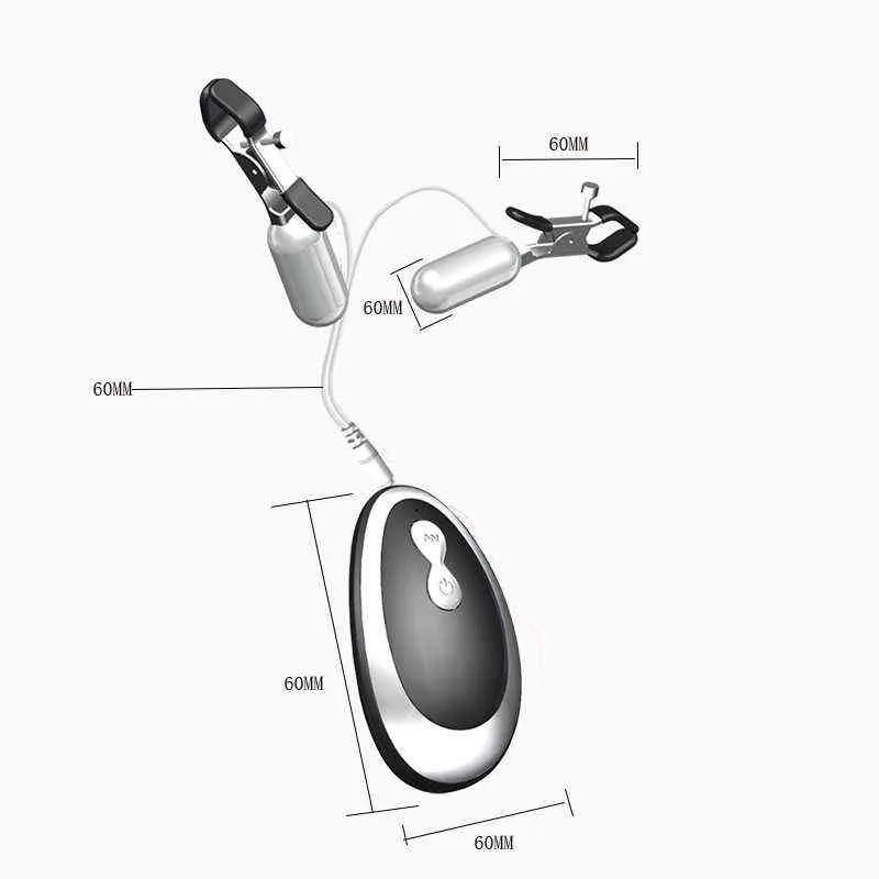 NXY Pump Toys 20 Frequency Vibration Nipple Clamp Breast Enhancement Flirt Vibrator Mute Sex For Couple Adult_voghion.com