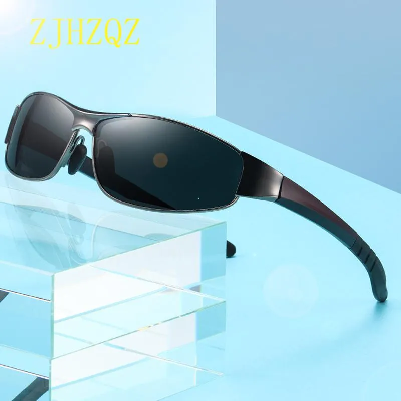 Fashion Vintage Mens Pilot Polarized Sunglasses Retro Outdoor Sport Driving UV400 Protection Eyewears Black Brown Yellow Lens314d