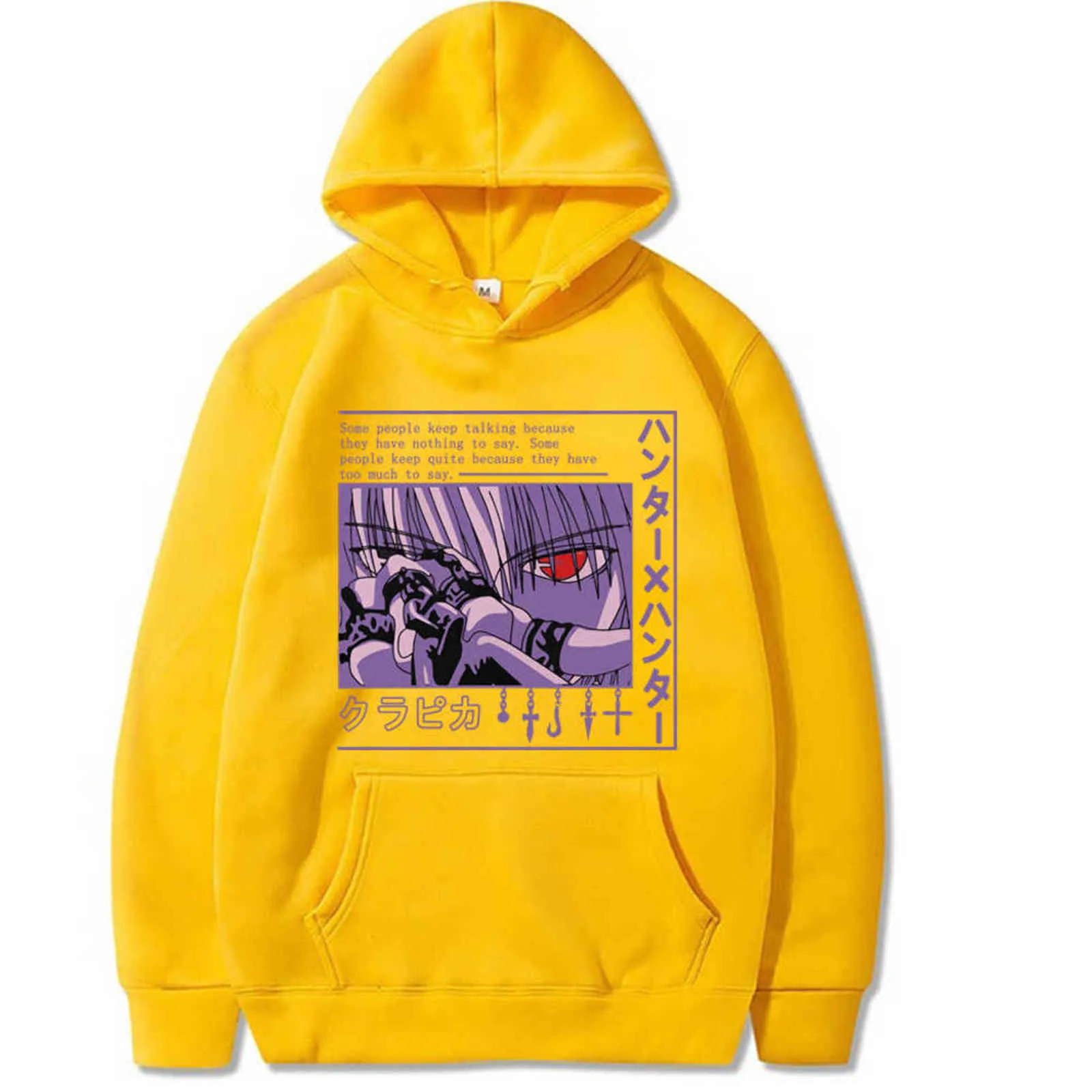 2021 Anime Hunter X Hunter sweat à capuche pour hommes femmes à manches longues Anime Manga Kurapika HxH Devil Eye pull à capuche hauts cadeau Y1120