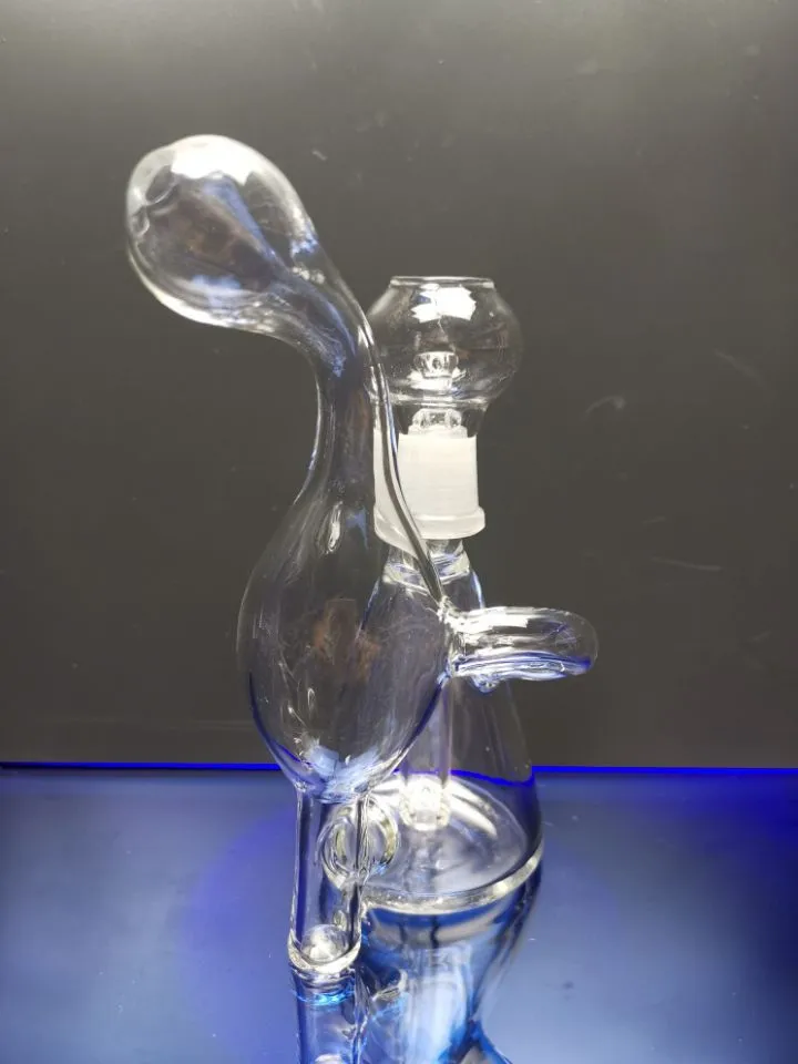 Pipa ad acqua Bong in vetro Pyrex Narghilè Oil Rigs Smoking Mini Bong Thick Heady Recycler Rig cheechshop