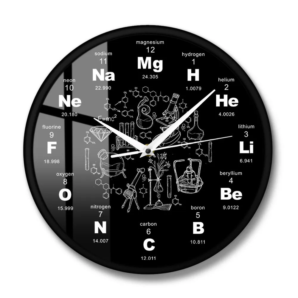 Periodisk tabell av element Art Kemiska symboler Vägg Educational Elemental Display Klassrum Klocklärarens gåva 210310