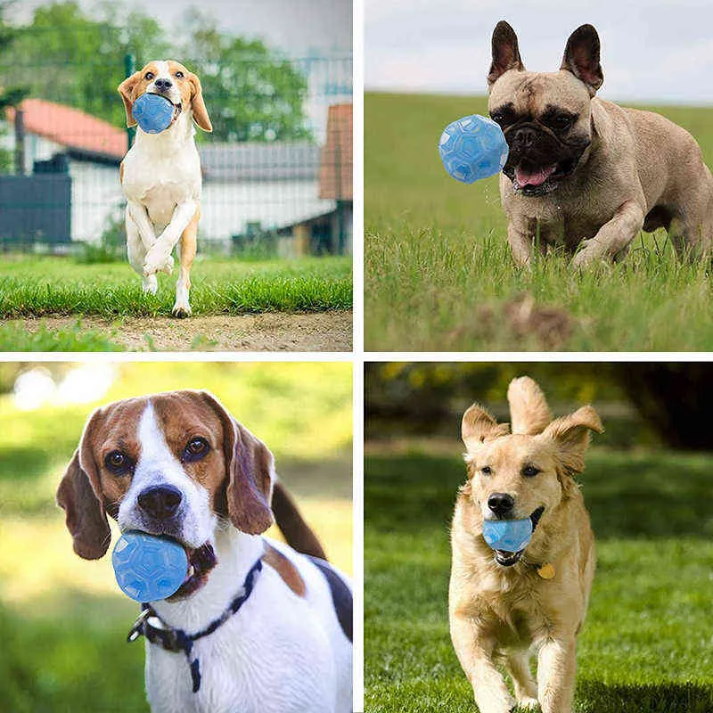 Benepaw Durable Dog Ball Squeaker Gomma naturale Galleggiante Giocattoli da masticare animali domestici cani di piccola taglia Cura dei denti Gioco di addestramento cuccioli 211111