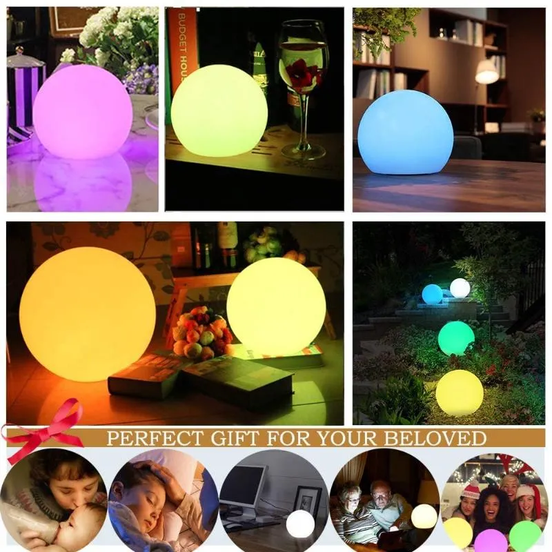 Rechargez les lumières de jardin en plein air IP68 sécurité lampadaire RGB télécommande 16 couleurs fête de mariage décoration de jardin 192M