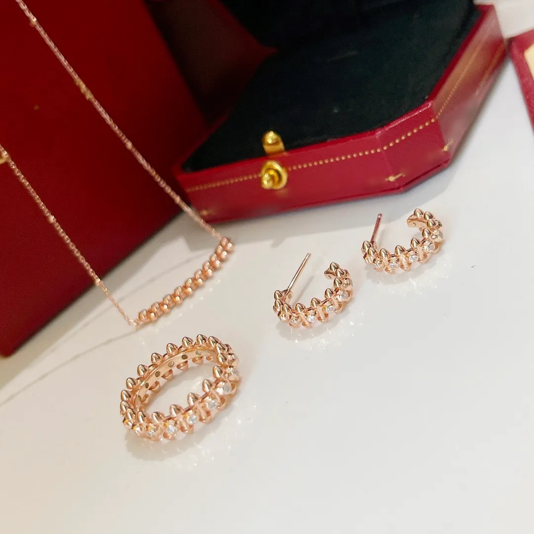 Clash série bague diamants marque de luxe reproductions officielles Top qualité 925 argent 18 K anneaux dorés design de marque nouvelle vente d229s