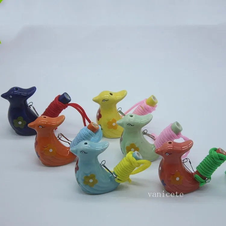 Keramik Wasser Vogel Whistle Waters Ocarina Lied Neuheit Artikel Dekoration Kinder Spielzeug Geschenk Weihnachten Party Favor T2I52704