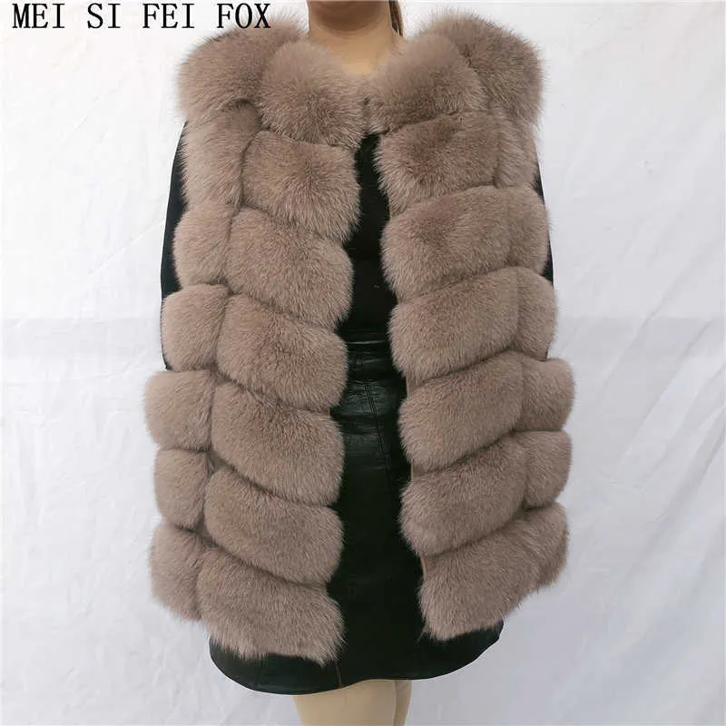 Naturalna kamizelka futra panie zimowy płaszcz jesienny ciepło wykonane z prawdziwej prawdziwej kobiety w naturalnej kobiecie VES 210928
