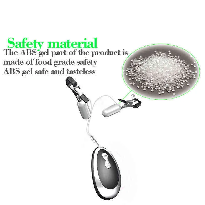 NXY Pump Toys 20 Frequency Vibration Nipple Clamp Breast Enhancement Flirt Vibrator Mute Sex For Couple Adult_voghion.com