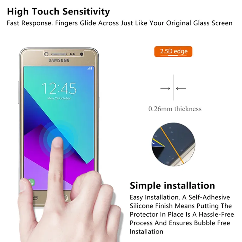 1/2 шт! Закаленное стекло 9H HD HD Защитное стекло на Samsung S7 S6 S5 S4 мини-экран защиты для Galaxy S3 Neo S2