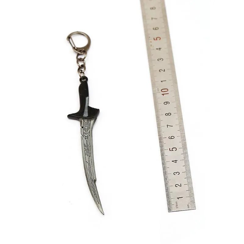 أفلام مفاتيح الأفلام Alita Battle Angel Necklace Swords Swords Pendant Men Key Chain Jewelry Kids Gifts255t