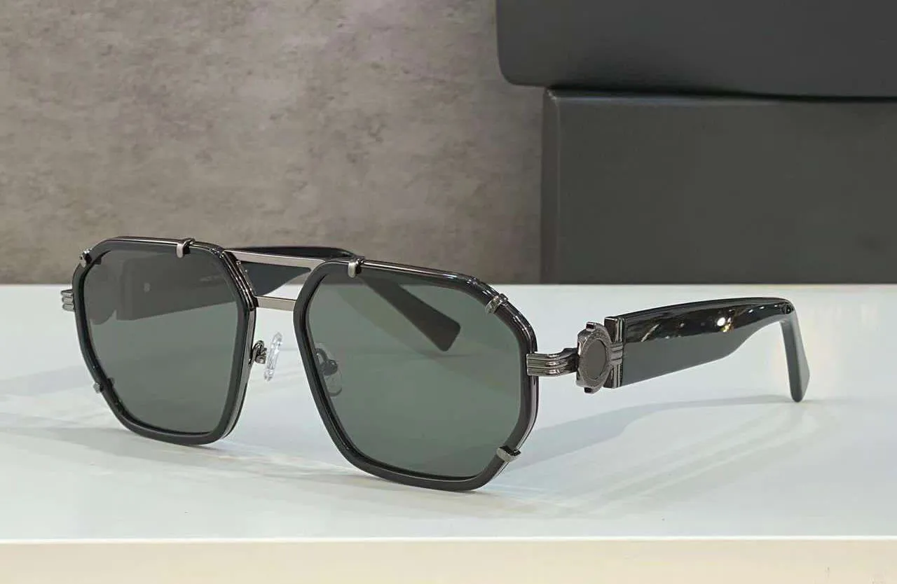 Óculos de sol piloto quadrado para homens e mulheres 2228 ouro preto cinza escuro len óculos de sol gafas de sol proteção uv com box176l