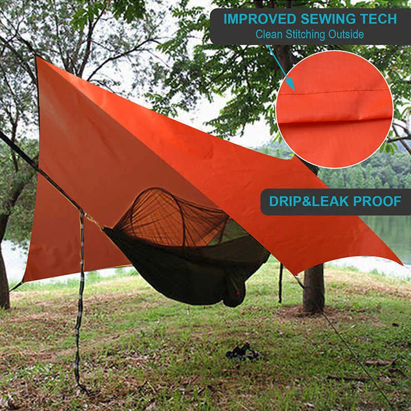Shade Sail Sun Canopy Tourist Awning Tents And Awnings Outdoor Camping, Picnic Barbecue, Fishing, Self-Driving Tour Tarp Gazebos Y0706