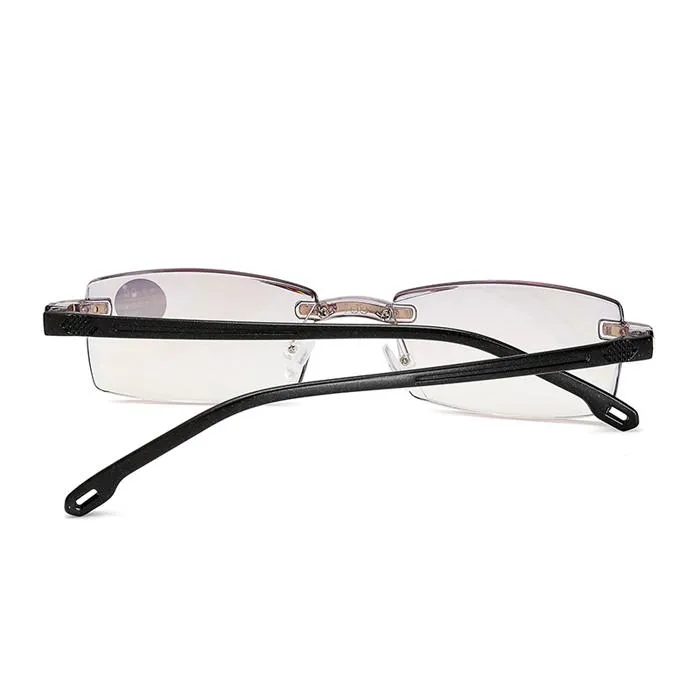 Sunglasses 1 0 1 5 2 0 2 5 3 0 3 5 4 0 Frameless Anti-blue Light Reading Glasses Women Ladies Red Frame Presbyopia Eyewear F228m