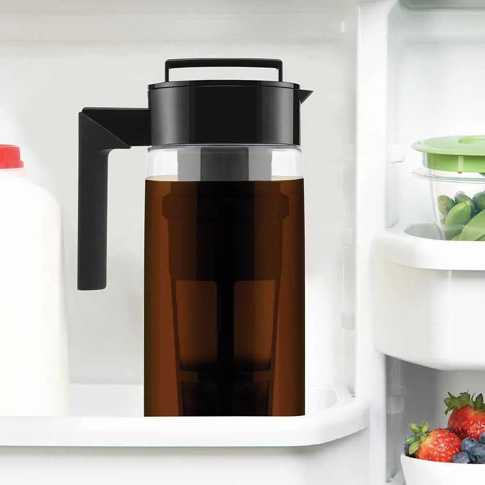 900ML Cold Brew Iced Maker Airtight Seal Non-slip Household Silicone Handle Coffee Kettle217Z