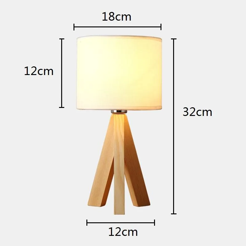 Led Tafellamp Houten Bed Lamp Nachtkastje Home Deco Voor Woonkamer Slaapkamer Lamparas De Mesa Para El Dormitorio Classic269R