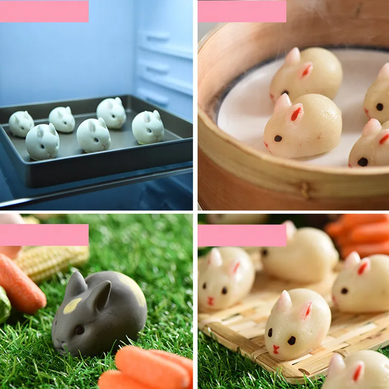 3D Rabbit Easter Bunny Silicone Mold Mousse Dessert Mold Cake Decorating Tools Jelly Baking Candy Chocolate Ice Cream Mould 210225256J