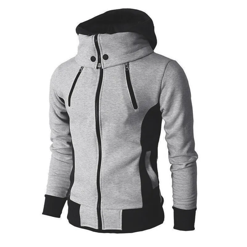 Heren Hoodies Sweatshirts Zipper Men Jackets Herfst Winter Casual Fleece Coats Bomber Jacket sjaal kraag mode mode man mannelijke buitenverslijpen slanke fit hoody 220929