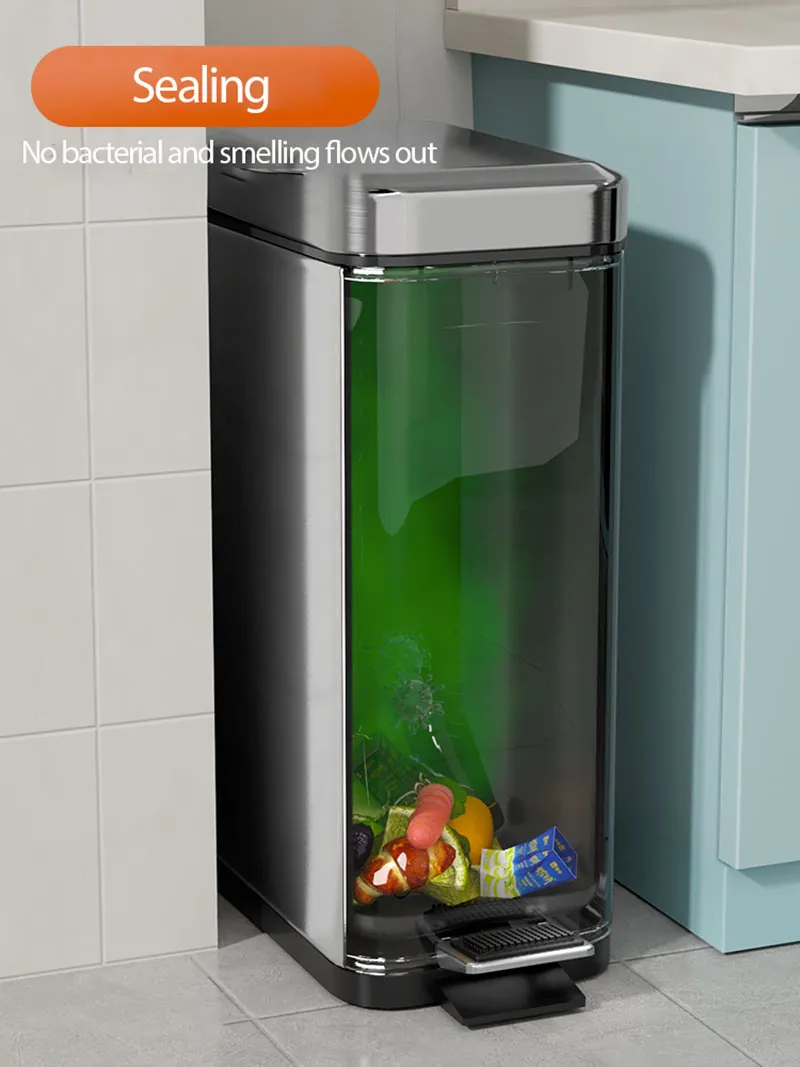 2022ジョイボスステンレス鋼のステップゴミは、キッチンとバスルームのサイレントゴミ用ビンのためにビンをごみ箱にすることができますホーム防水廃棄物ビン5L8L4189355