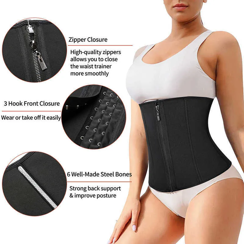 Frauen Neopren Schweiß Trainer Korsett Trimmer Gürtel Taille Cincher Body Shaper Abnehmen Workout Shapewear