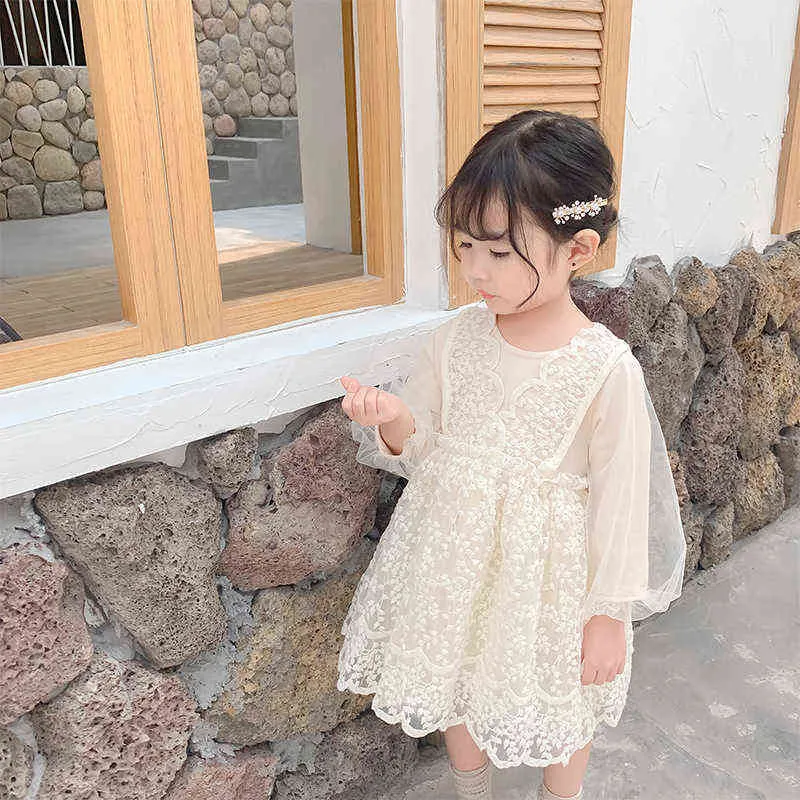 honeycherry Girls Dresses For Party And Wedding Baby's Westernized Princess Children's Long Sleeve Lacquer dress 211231