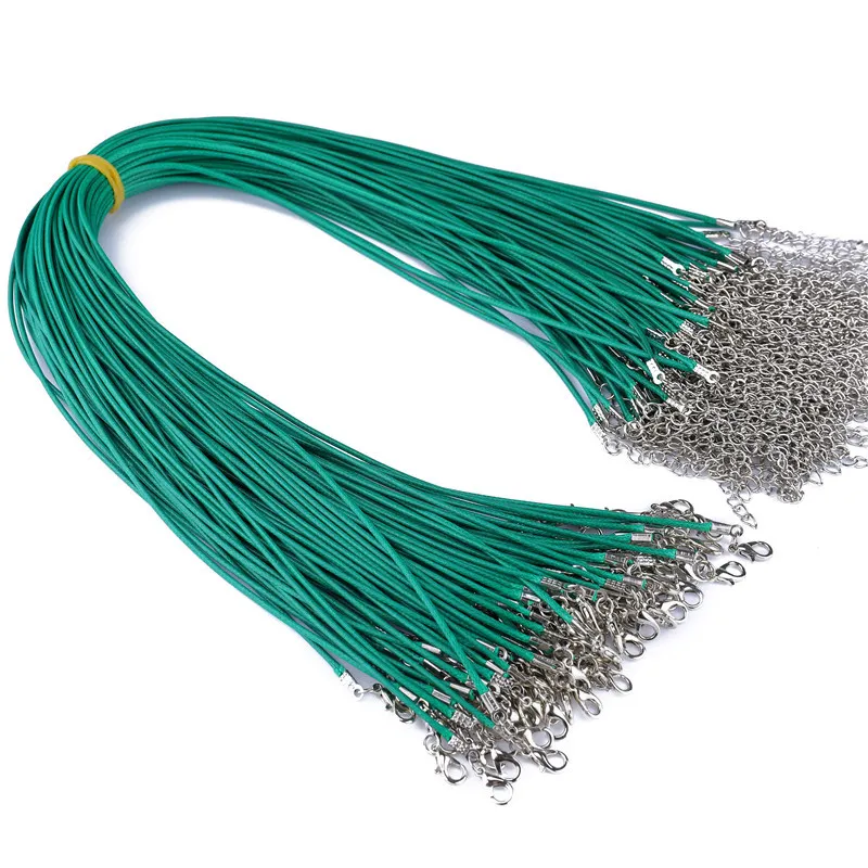 Корейский восковой шнур, подвесная веревка, 1 5 мм, цветное ожерелье, целое 1 000 шт., лот 288z
