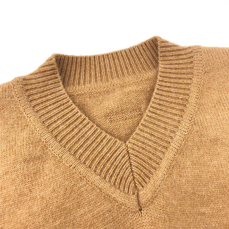 Langarm V-Ausschnitt Braun Adererror Pullover Stickerei Pullover Herren Damen 1:1 Beste Qualität Ader Error Hoodie Sweatshirts