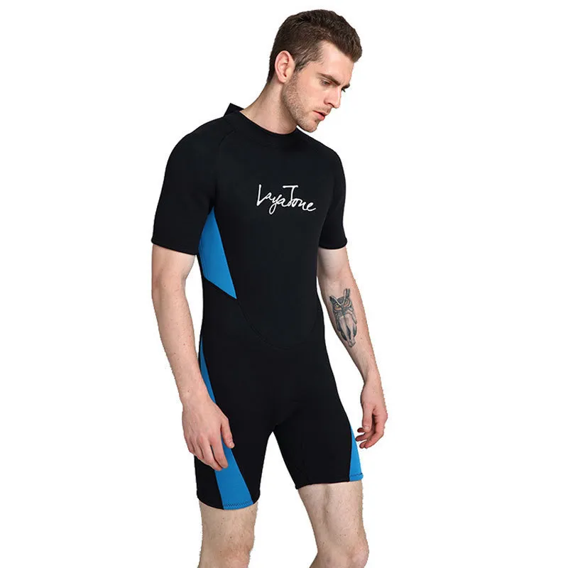 M Neoprene Shorty Swimming Wetsuit For Men Swimsuit Plus Size 6xl 5xl Svart badkläder Surfing Diving 2203011208707