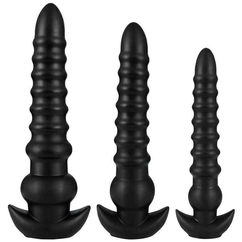 Nxy dildos anal brinquedos diamante diamante backyard três pedaço conjunto de macho e fêmea masturbação dispositivo líquido silicone divertido expansão plug adulto produtos 0225