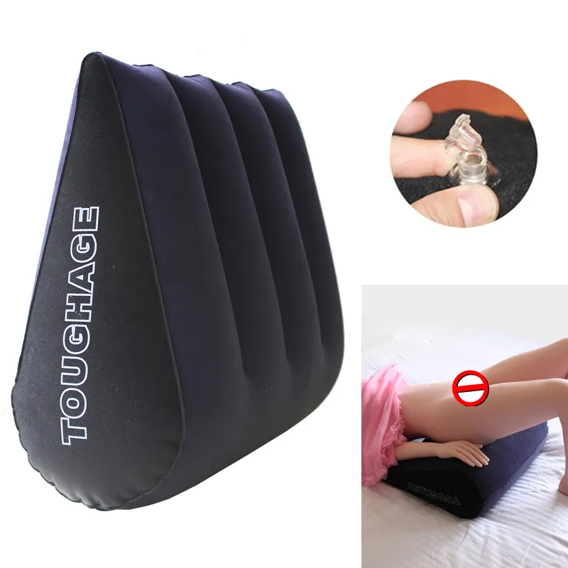 Uppblåsbar sexkudde möbler Body Support Pads Triangel Love Position Använd Air Blow Cushion Par Bäddkuddar333C