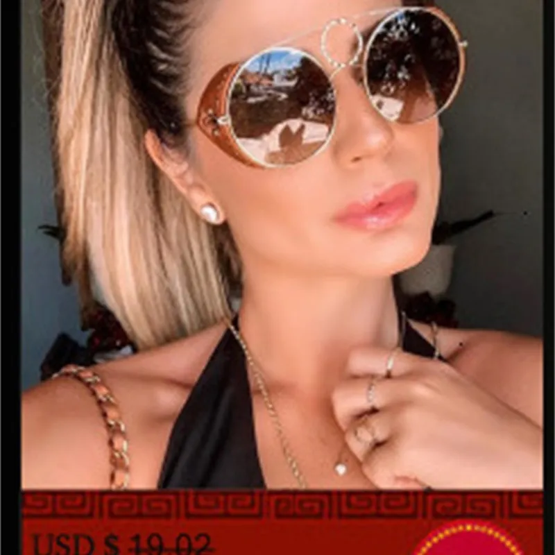 Unisex Fashion 2019 New Ladies Square Sunglasses Women Goggle Shades Vintage Brand Designer Oversized Sun Glasses For Female Men