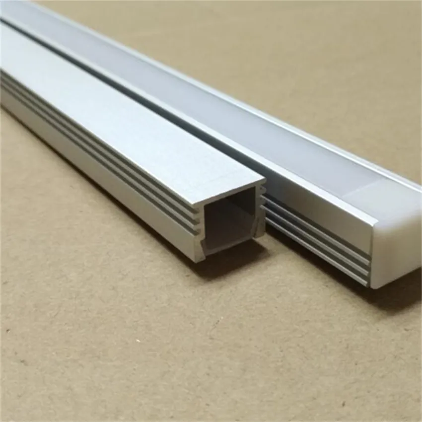 Bezorgkosten Hoge kwaliteit 2M STUKS U-vorm aluminium profiel led aluminium groef met Cover set en PC cover Clip voor led bar225l