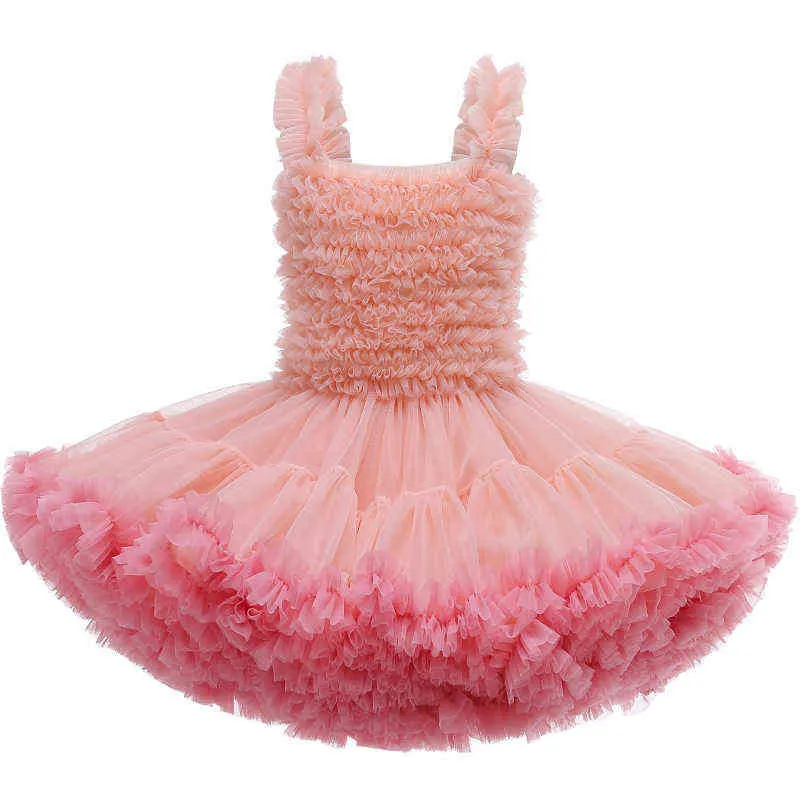 Baby Girls Dress Summer Cute Lace Cake Princess Dress For Formal Festival Birthday Party Performance Costumes Baby Girl Dresses G1129