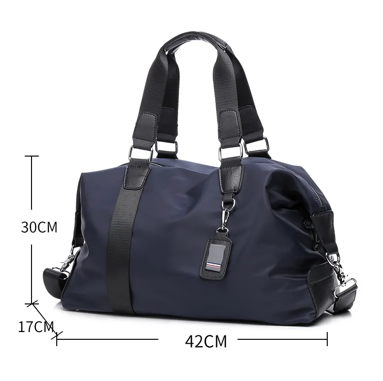 Bolsas de viaje para hombres de moda equipaje a mano Totas de gran capacidad bolsas de fin de semana portátiles Pu Nylon Travel Duffle for Men202W