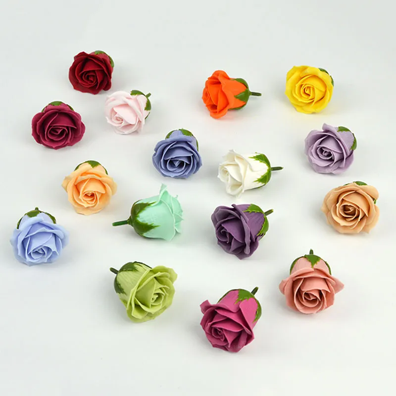 Bain Corps Fleurs Savon Rose Tête De Fleur Pas Cher Fleur Artificielle Pour La Décoration De Mariage Saint Valentin souvenir