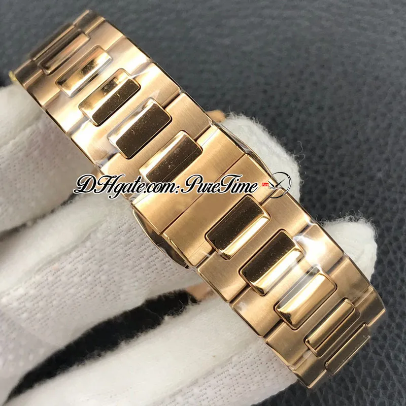 3KF 7010-1R-012 A324 Ultra Thin Tomatic Watch Watch 35 2mm Diamond Bezel Rose Champagne Dial Bracelet Stainless Steel Wome265d