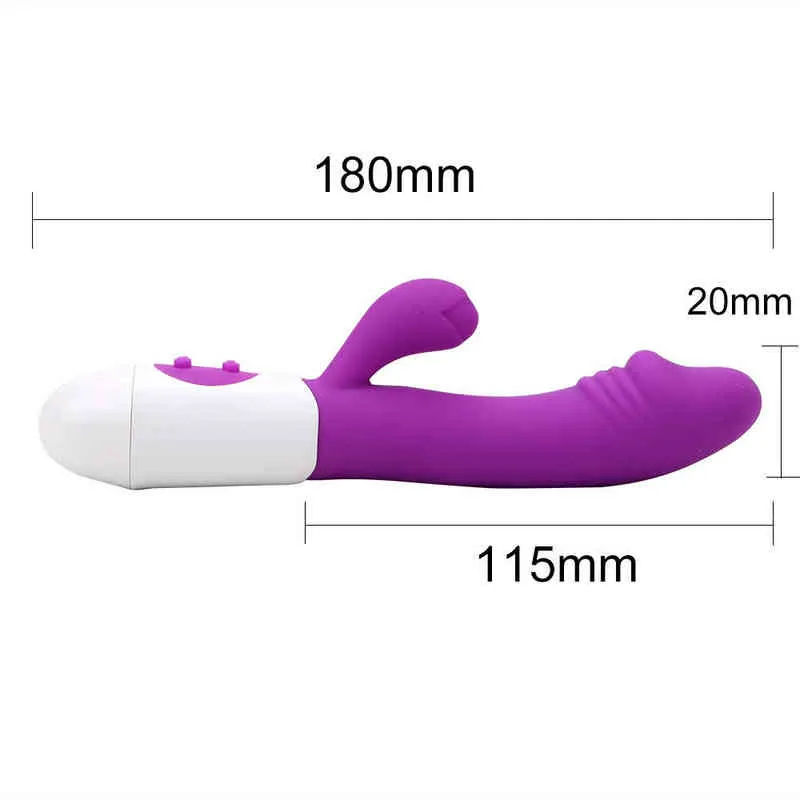 Nxy Vibratori Sex Woman Dildo Rabbit Vibratore Stimolatore del clitoride Plug anale Giocattoli del pene adulti Masturbatore femminile Macchina erotica Negozio di giocattoli 1220