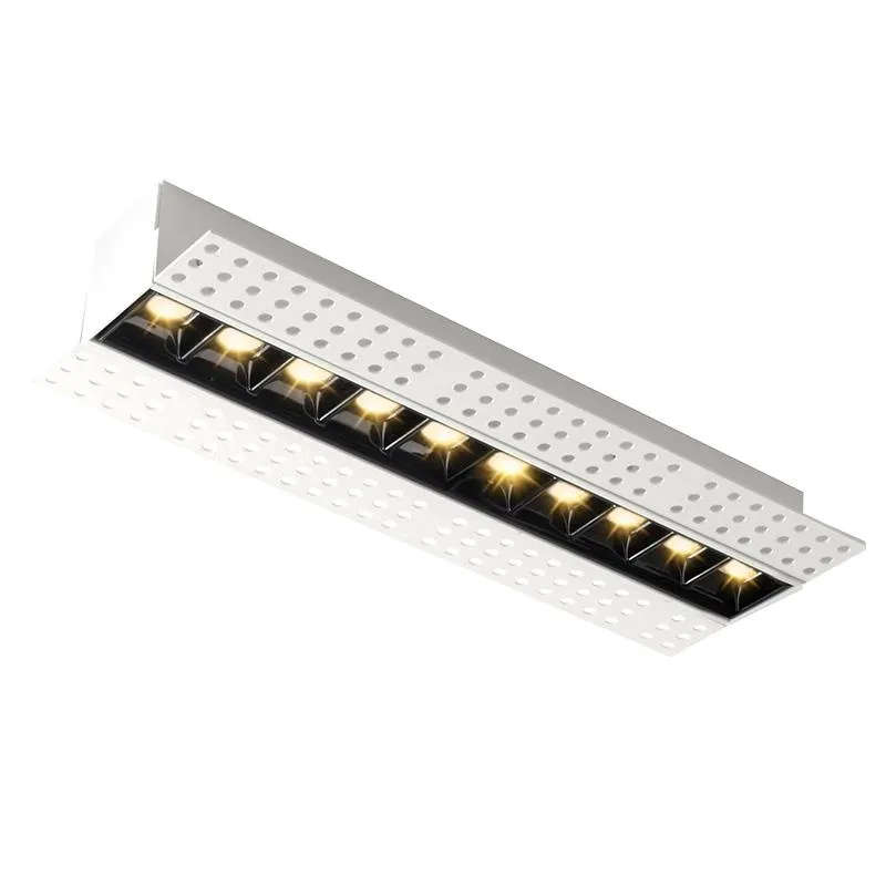 LED Çeşitli Lineer Izgara Spot Işığı Ana Aydınlatma Tasarımı Modern 5W 10W 20W Manyetik Gömülü Kurulum Lambası fikstürü237b