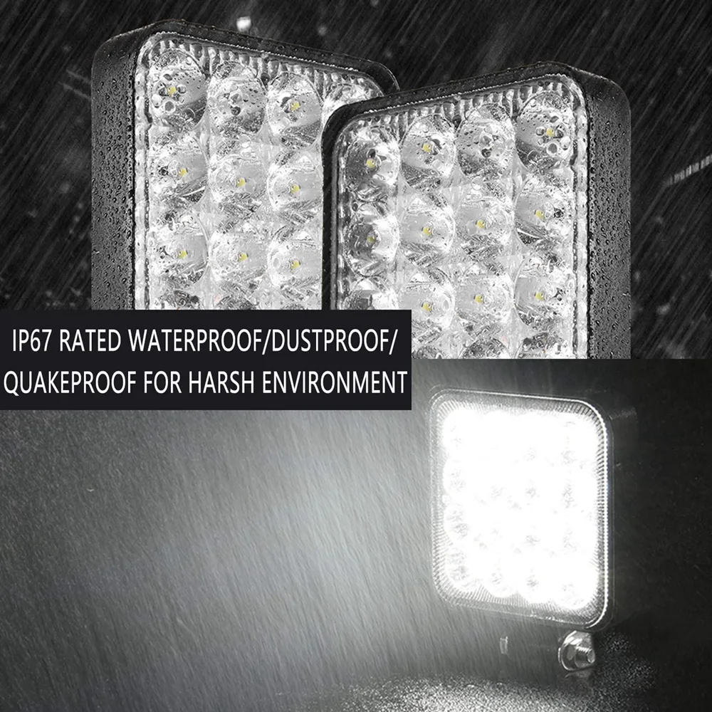 Carro LED Work Light Offroad 4x4 LED Bar Luz Para Caminhões Carro Trator Barco Suv Atv Barra LED 12V 24V Worki Light Car