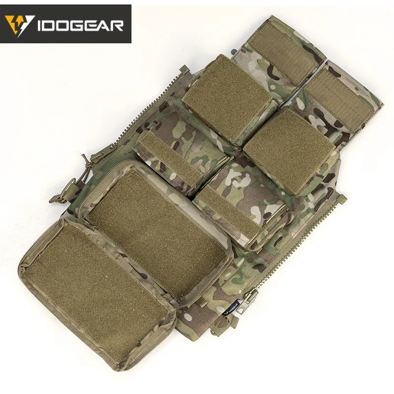 Idogear Tactical Pouch Bag Rits op Paneel Modulaire Rugzak voor Plaat W / MAG AVS JPC2.0 CPC Vest 3573 220218