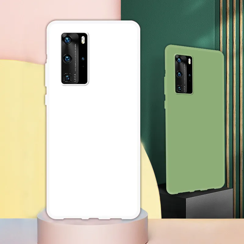 Custodia morbida in silicone Huawei P40 P30 P20 Pro Lite colori caramelle Custodie di lusso Honor 20 Lite Nova 5T Cover completa telefono