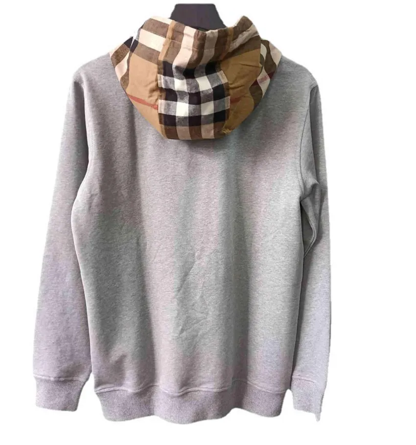 Designer Plaid Hat Hoodies Blended Hooded Pocket Overweight Fabric Sweater Branded Hoodie Tricolor Unisex Autumn and Winter