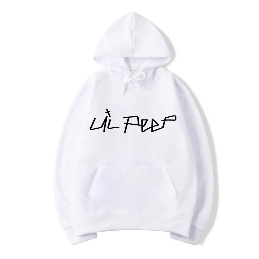 새로운 힙합 Lil Peep Hoodies 남성 여성 하라주쿠 양털 스웨터 플러스 사이즈 봄 가을 겨울 Streetwear sudadera hombre X0610