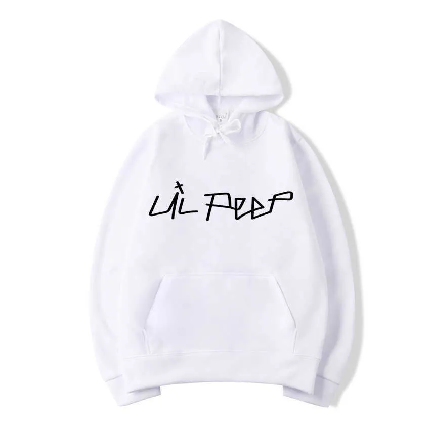 Nieuwe Hip Hop Lil Peep Hoodies Mannen Vrouwen harajuku Fleece Sweatshirt Plus Size Lente Herfst Winter Streetwear sudadera hombre x0610