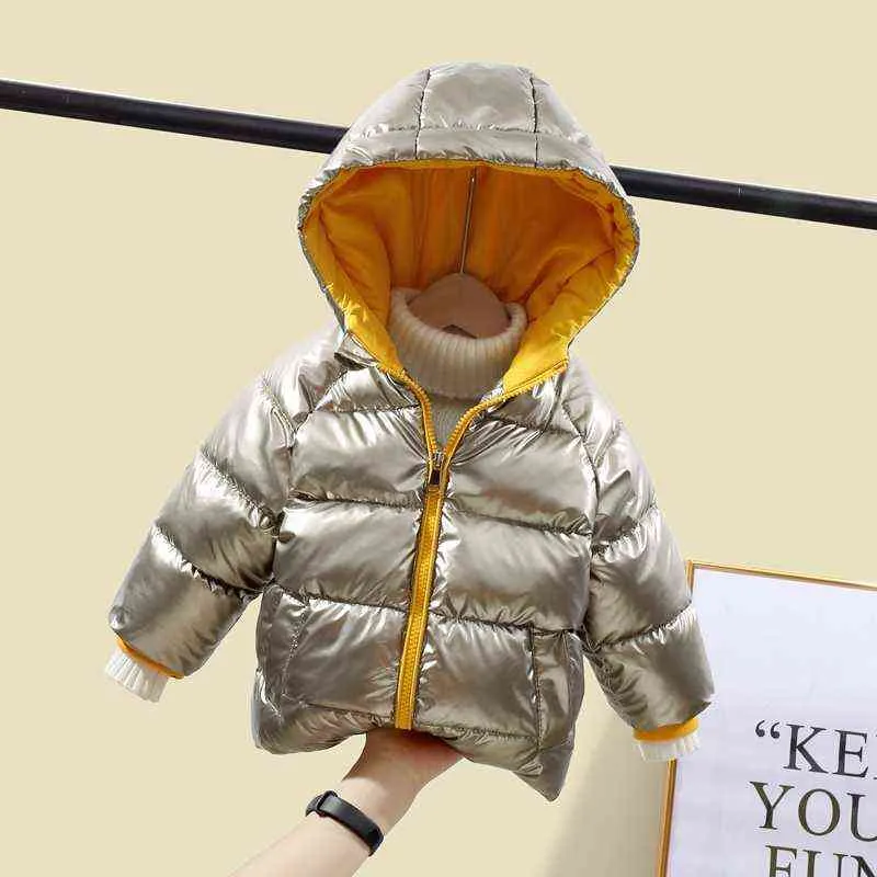 CROAL CHERIE enfants Parkas enfants veste d'hiver pour fille garçons manteau chaud épais velours à capuche bébé manteaux vêtements d'extérieur 211203