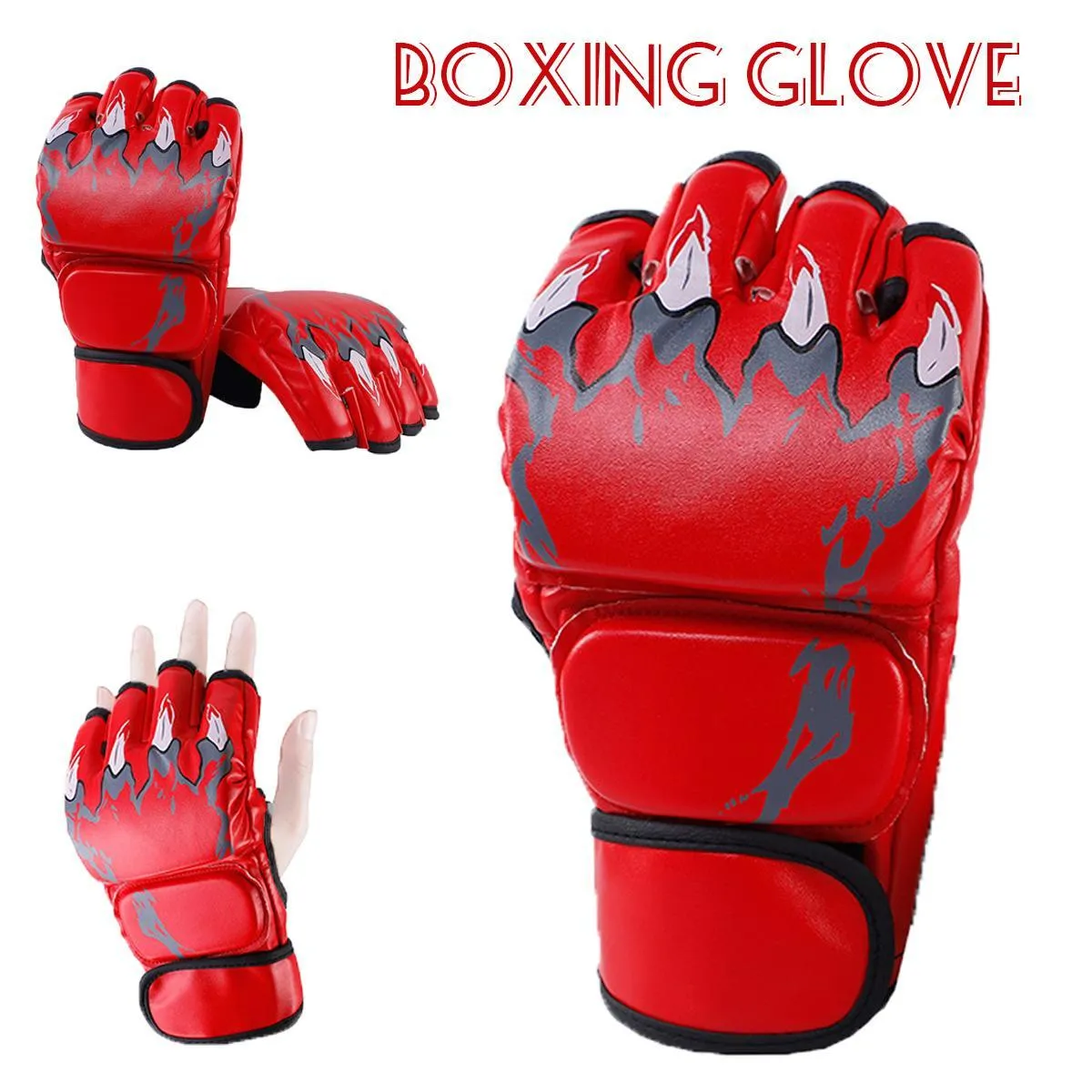 男性女性用ボクシンググローブキックPUカリートMuay Thai Guantes MMAサンダトレーニング大人キッズ機器キックグローブスポーツホーム体育館テコンドー屋内スパーリング